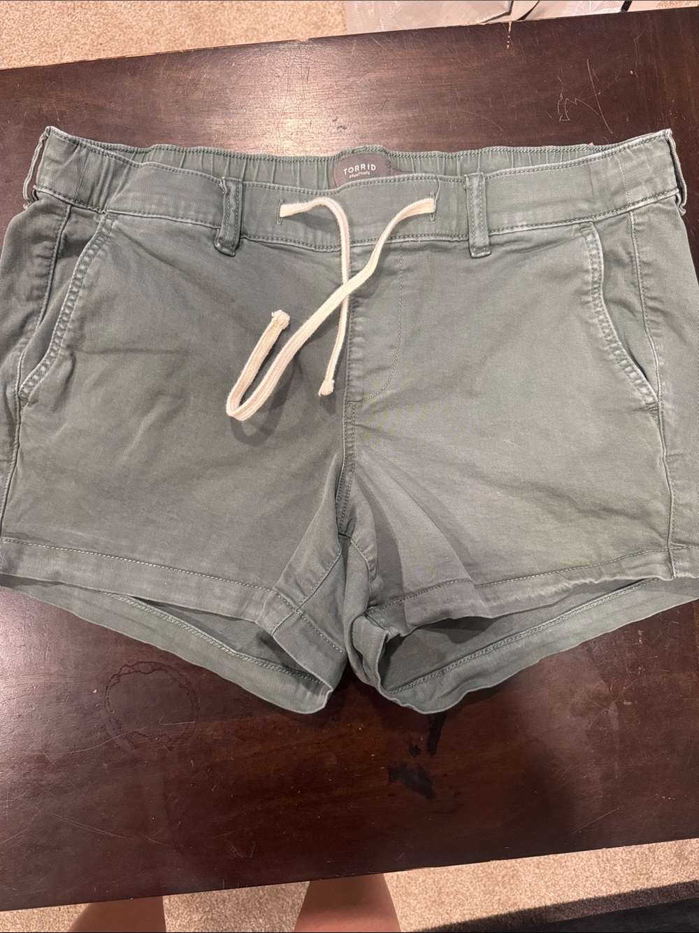 torrid Sage Green Drawstring Lounge Shorts